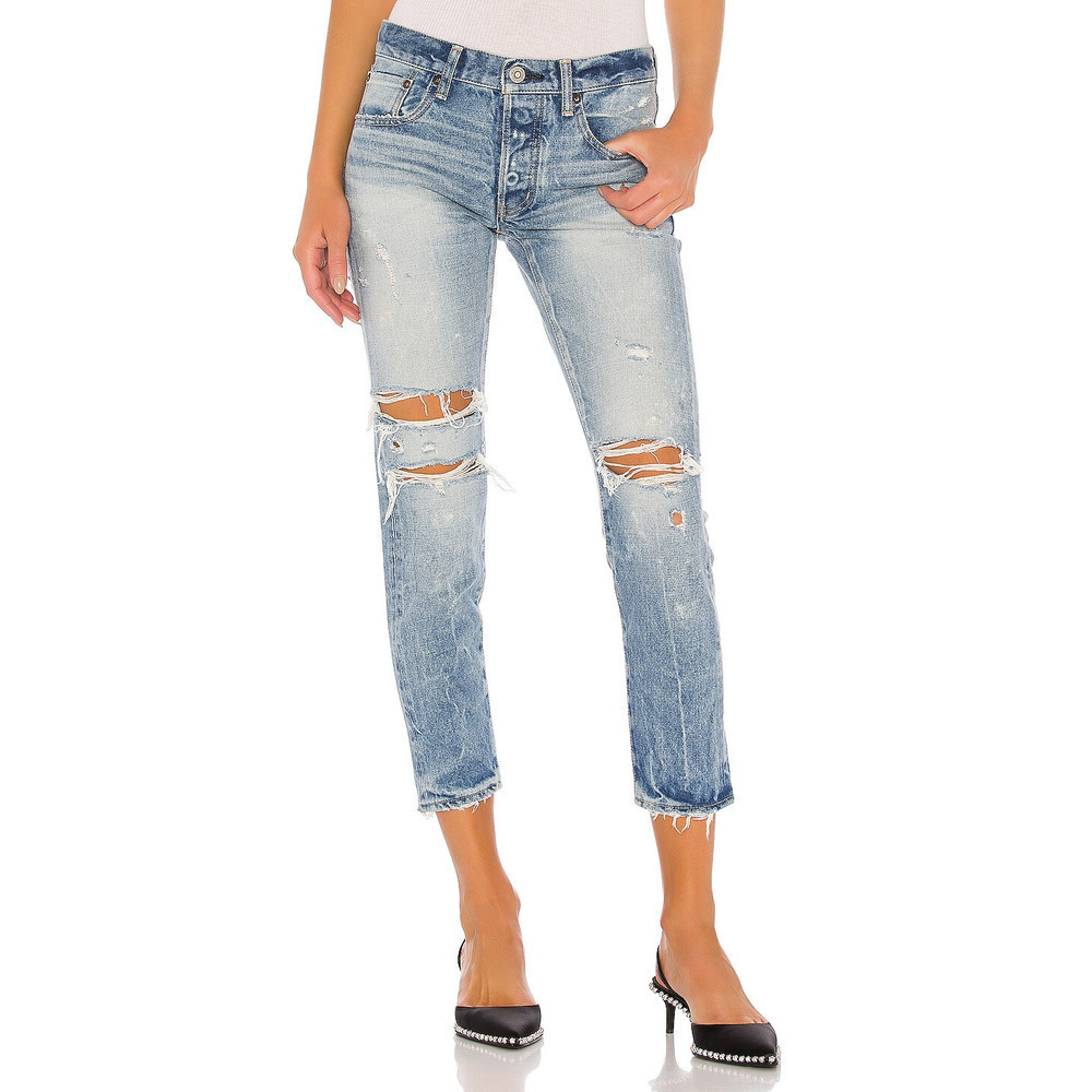 MOUSSY VINTAGE Wilburtha Tapered Slim Straight Denim Jeans Blue Size 25